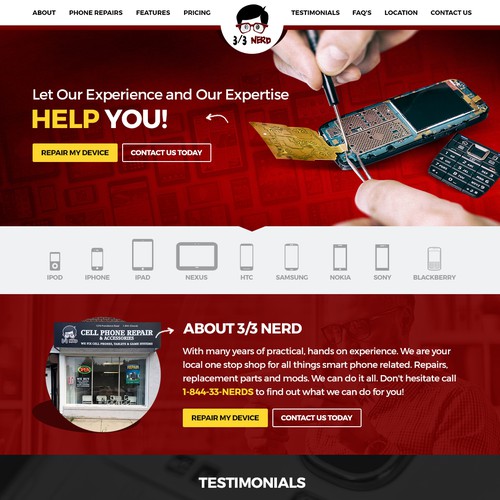 Smart Phone Repair Website