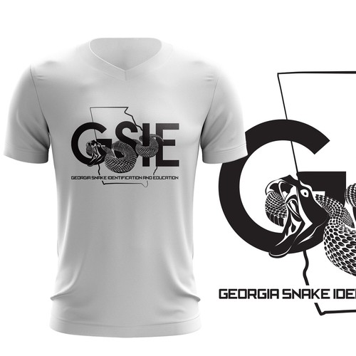 design shirt for georgia snake identication and education