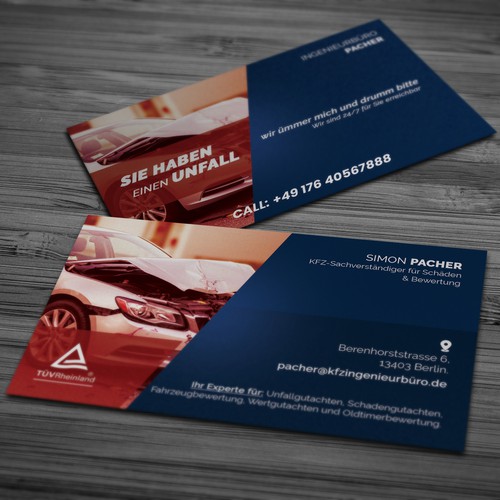 Business Card for Vehicle Appraiser