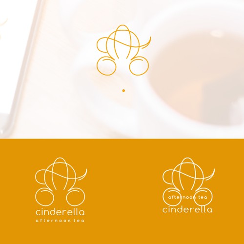 Minimal logo for Tea company/variations