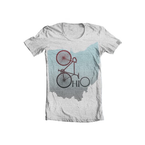 Looking for a creative take on a Bike Ohio t-shirt 