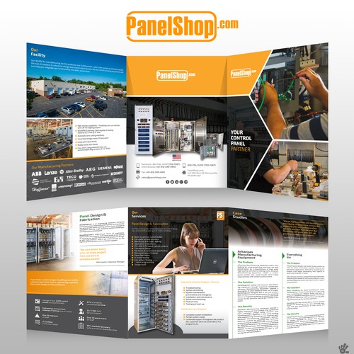 Panel Shop brochure design