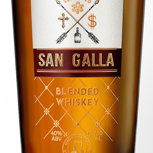 Creating a Label Design for San Galla Blended Whiskey