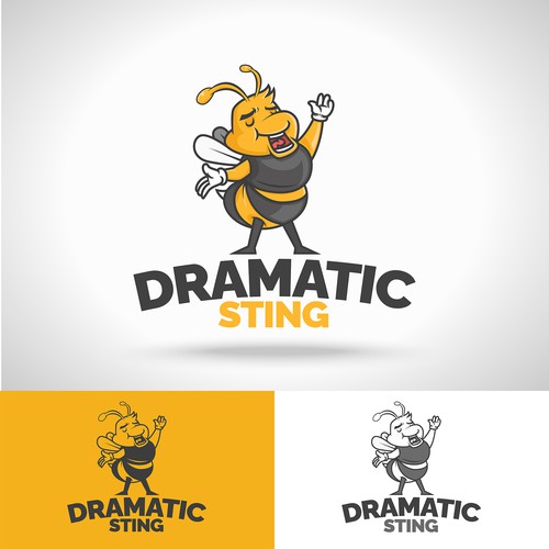 Bee Singing Concept Logo
