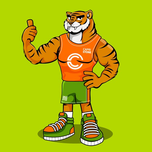 Capri Stone Tiger Mascot
