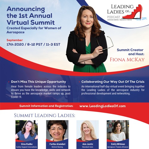 Summit Leading Ladies postcard design