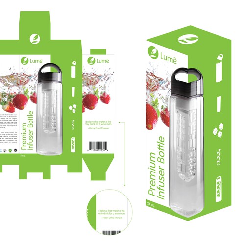 Lumē Fruit Infusing Water Bottle