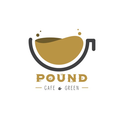 Logo concept for POUND cafe & green