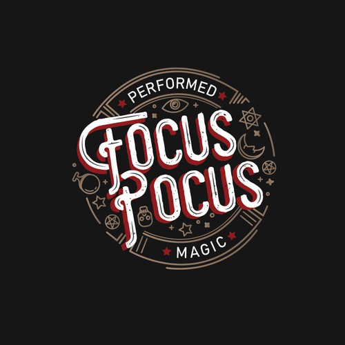 Hipster logo concept for Focus Pocus