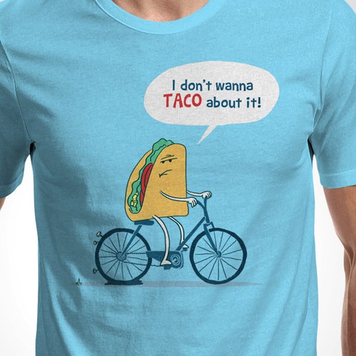 Design hip and funny hats, t-shirts using Taco references!