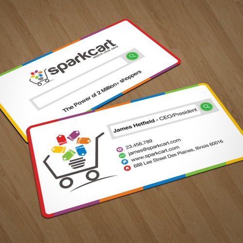 Guaranteed! New business card design for SparkCart