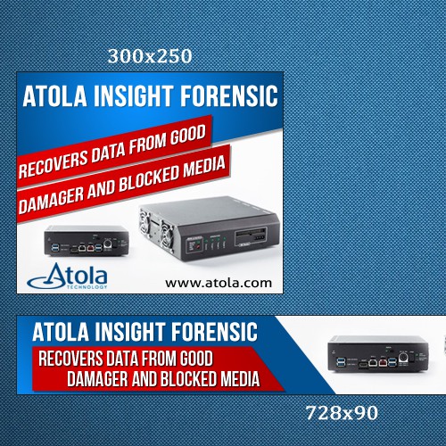 2 attractive banners for Atola Insight Forensic