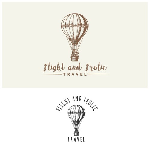 Vinatge travel logo