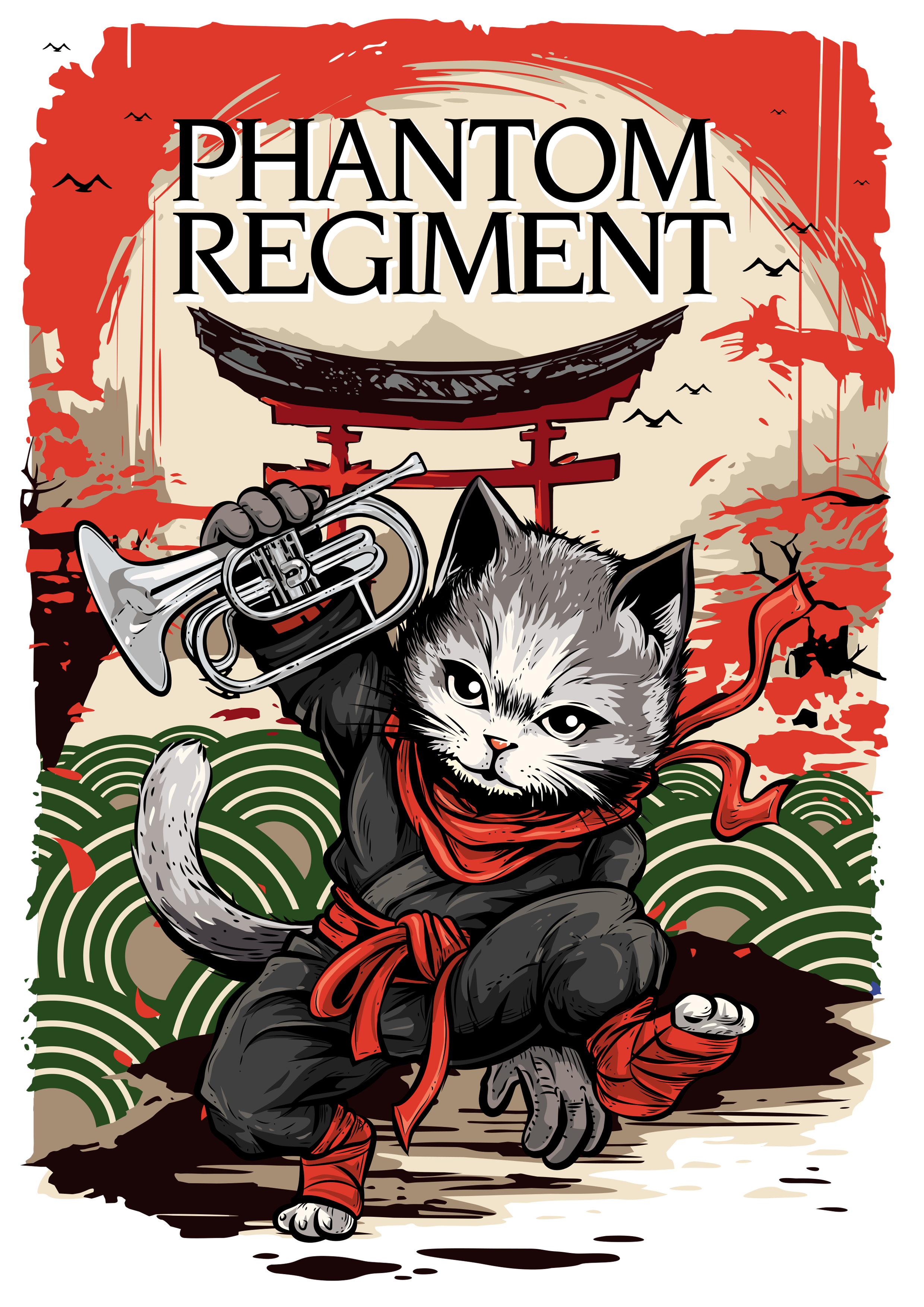 Ninja Kittens Playing Instruments