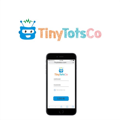 TinyTotsCo Logo Design. Cool New Product for Kids