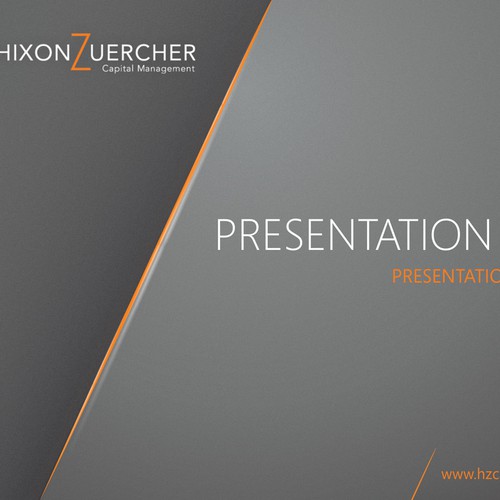 Powerpoint template for Hixon Zuercher Capital Management