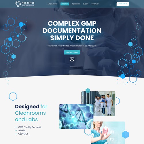 Landing page design