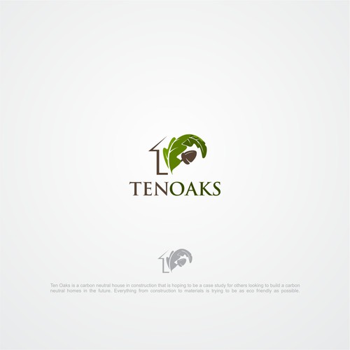 Ten Oaks - A logo for a evolutionary new house.