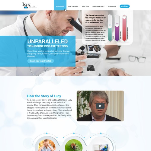 Home Page Design for Medical Company