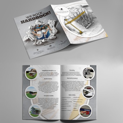 Construction company brochure