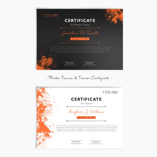 Certificate Design