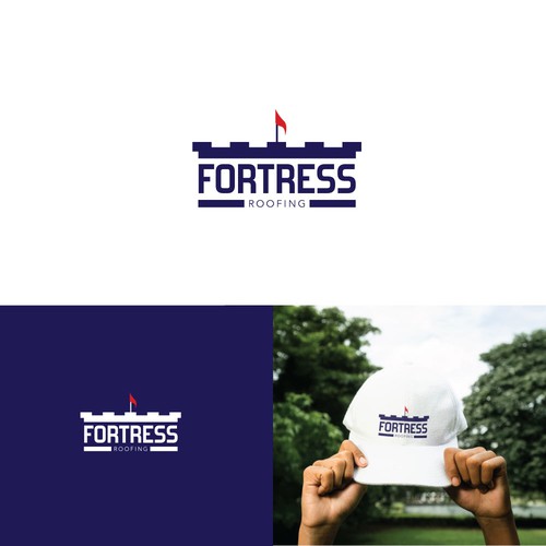 Logo Concept for Fortress Roofing