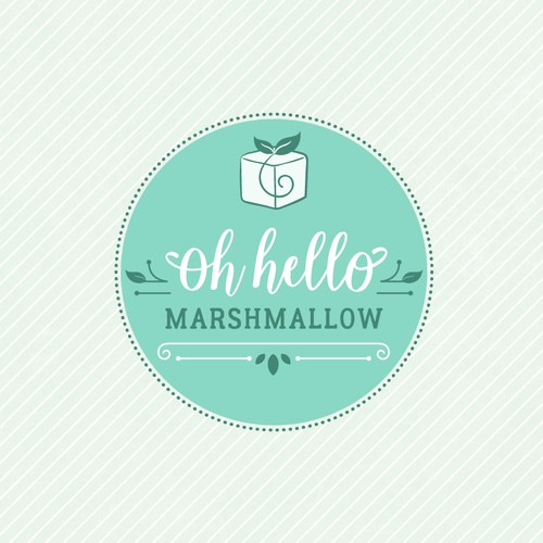 Sweet, feminine logo for an artisan marshmallow brand