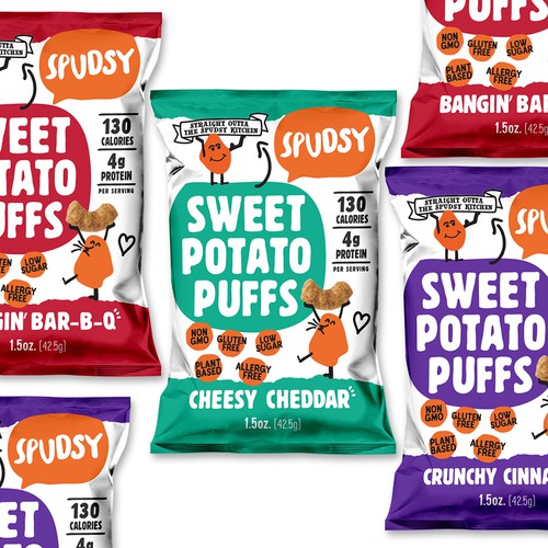 Sweet Potato Puffs Packaging