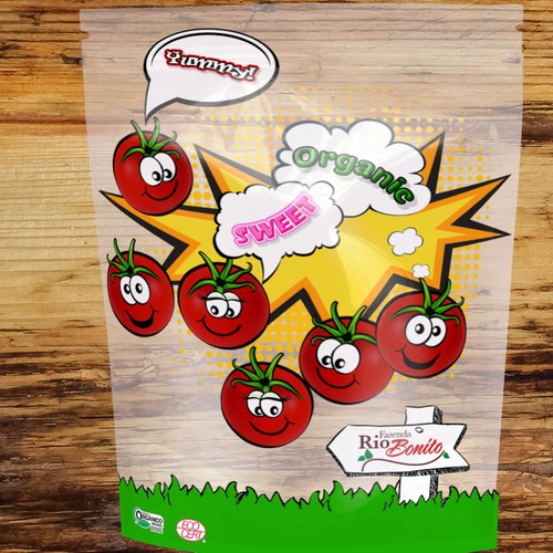 Sweet Organic Tomatoes in Pouches for KIDS!!!