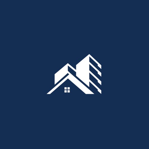 letter F + mountain + house + apartment