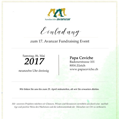 Invitation for a non-profit 