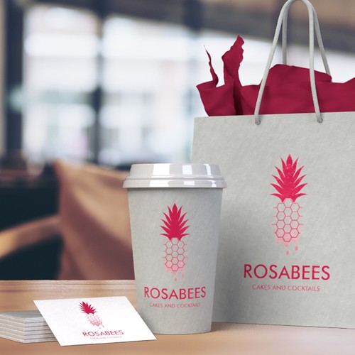 RosaBees - Cakes and cocktails logo