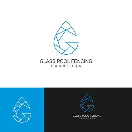 Logo concept for glass pool fencing