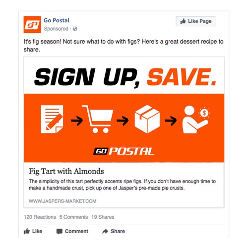 Go Postal Social Media Ad