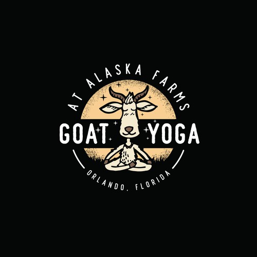 A combined classic and playful style for the Goat Yoga logo.