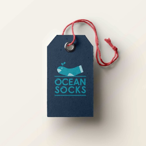 Logo for a sock company