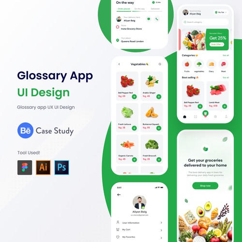 Glossary App UI Design