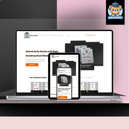 Landing page Responsive Design for Baby Academy