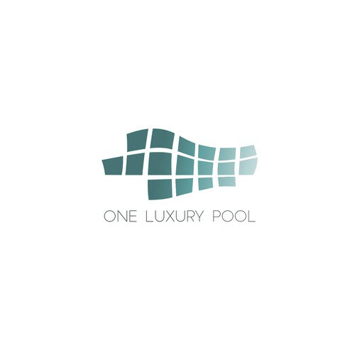 Modern logo for One Luxury Pool
