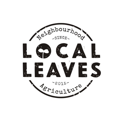 Rustic & Organic Logo-design for Local Leaves