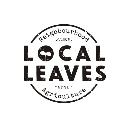 Rustic & Organic Logo-design for Local Leaves
