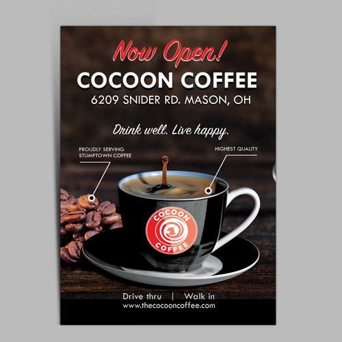 Cocoon Coffee - Postcard design