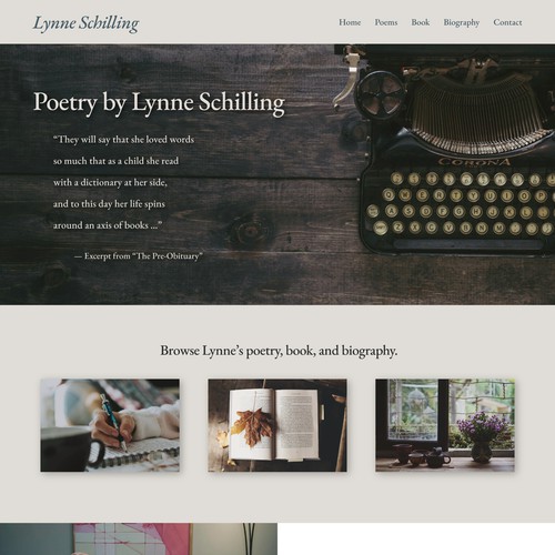 Lynne Schilling Poetry Website