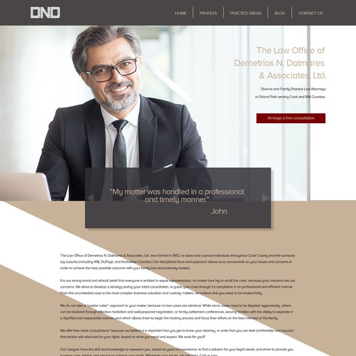 Design for Lawyer website