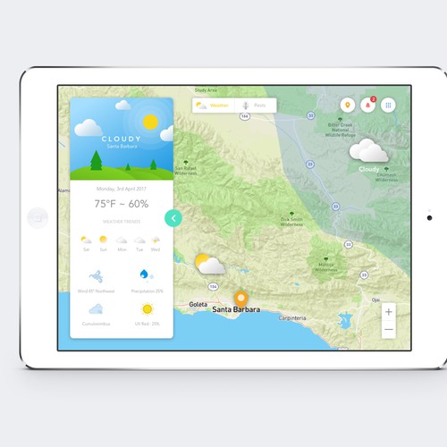 Weather Forecast with Map