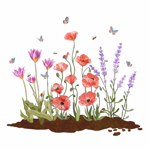 Insects friendly garden gif