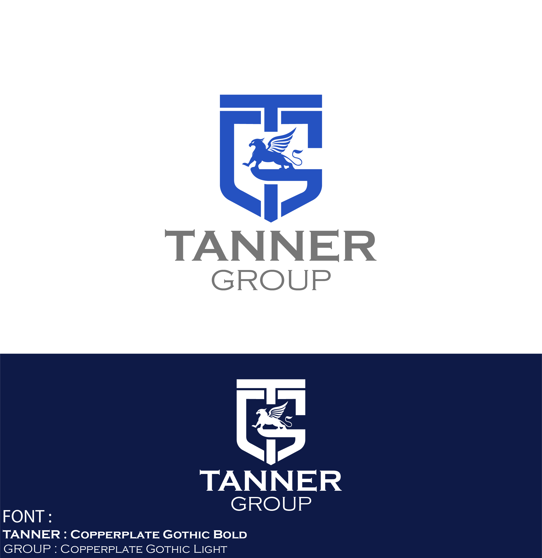 I like the mythological Griffin incorporated in Tanner  Group logo  I can email my other business Logos to outline perim