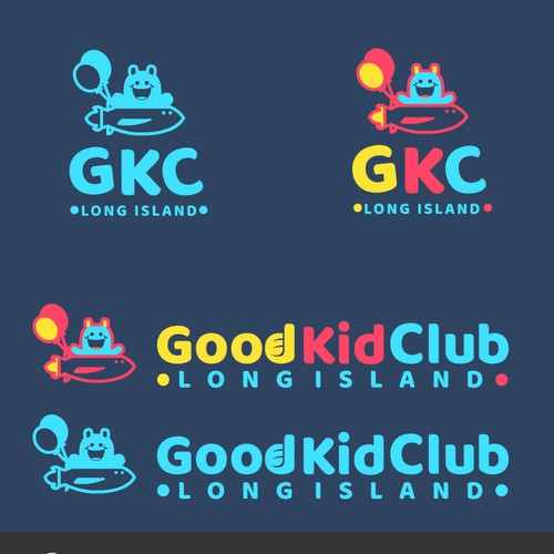 Fun and playful logo for GKC ( Good Kids Club)