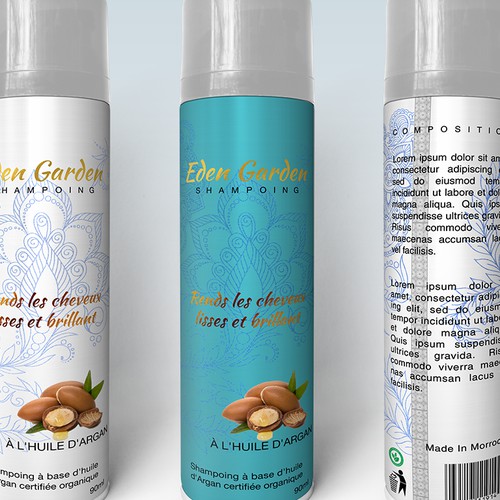 Packaging design for Eden Garden Shampoo