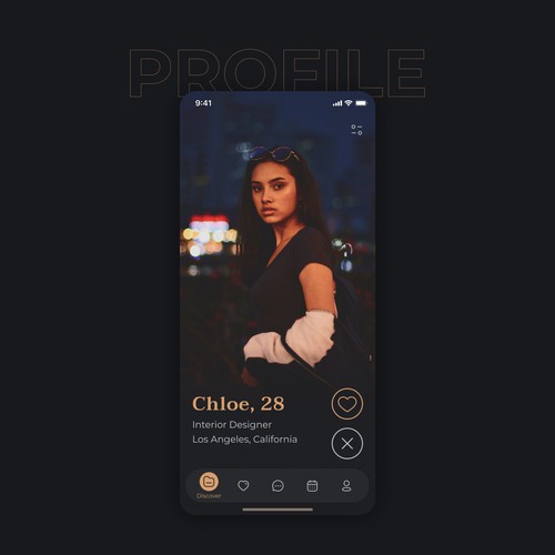 Dating app design concept